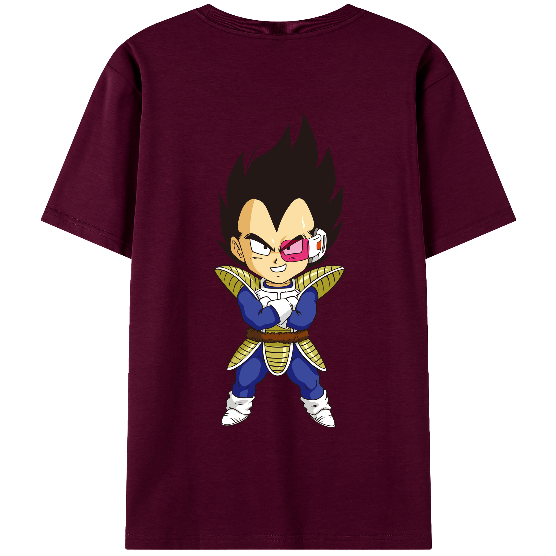 （画像用） ドラゴンボール ベジータ四世（Bejīta Yonsei）DRAGON BALL Vegeta IV レディース半袖Tシャツ(バックプリント)